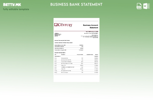 модерен стил САД Грузиски Гејнсвил од првиот век Извод на фирма за сметката Word